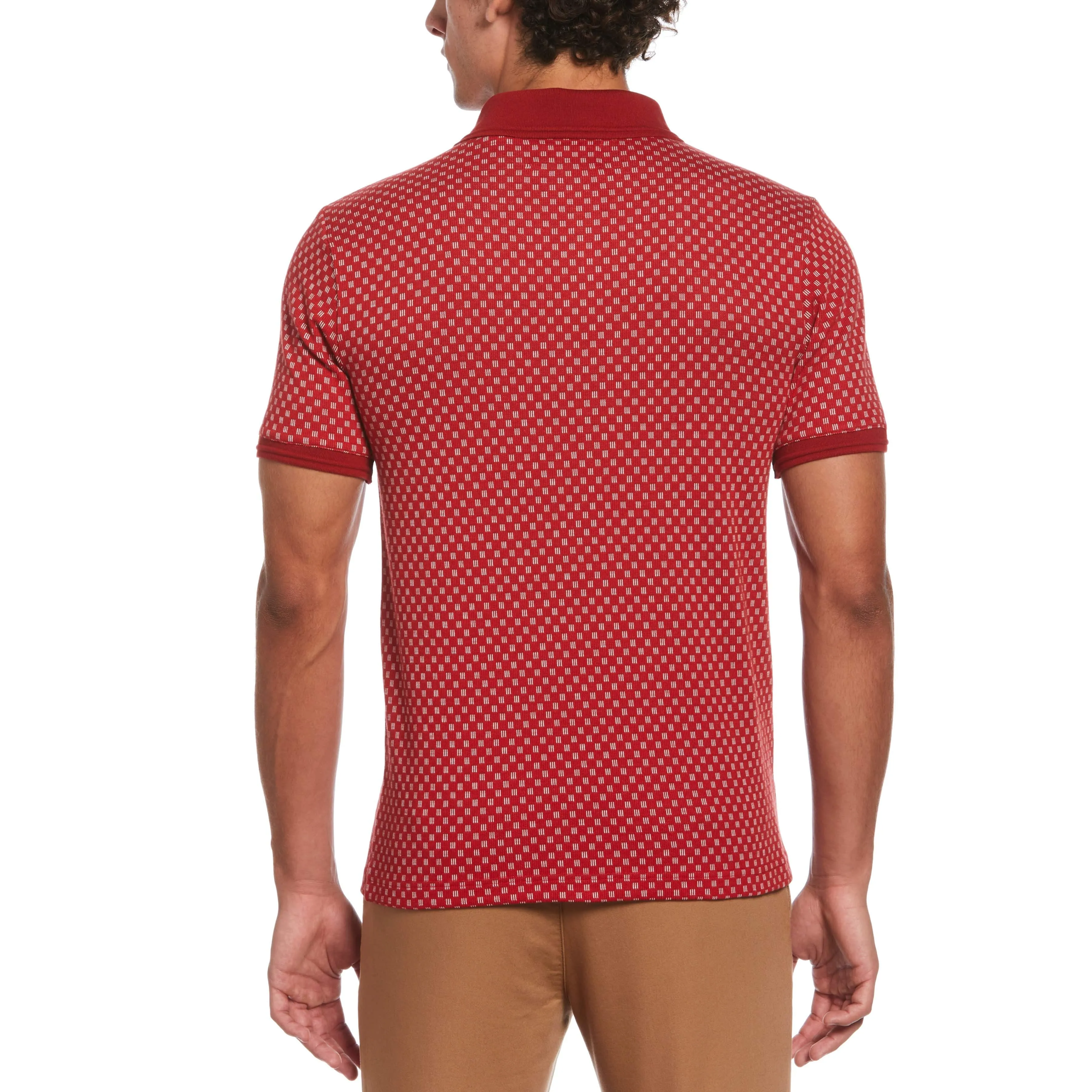 Line Print Polo