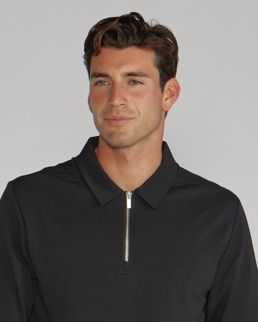 LUX Long Sleeve Zip Polo