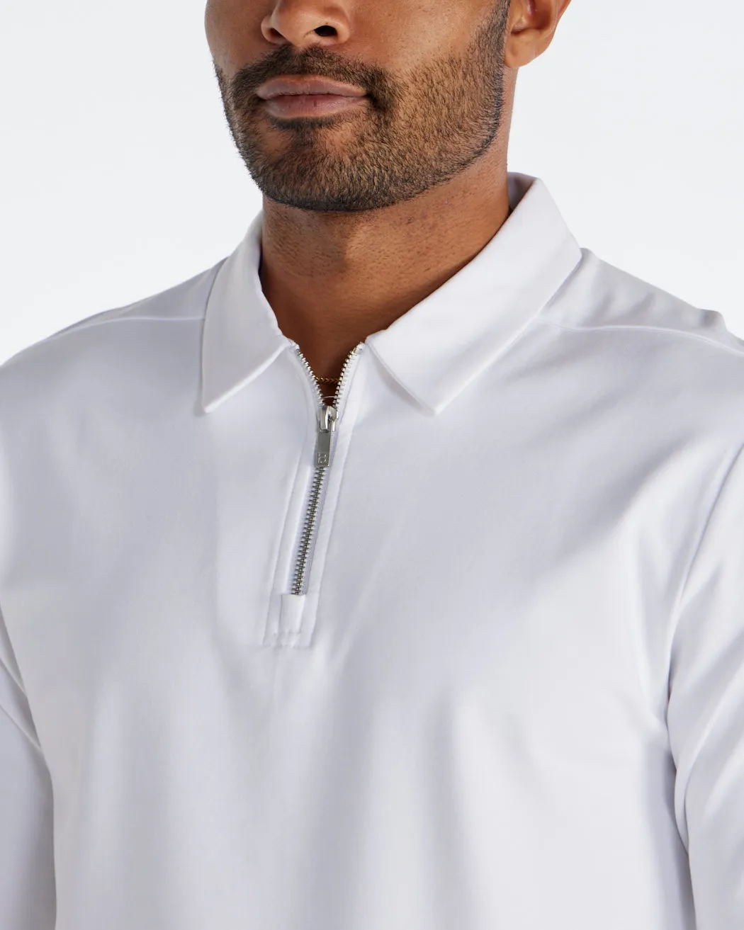 LUX Long Sleeve Zip Polo