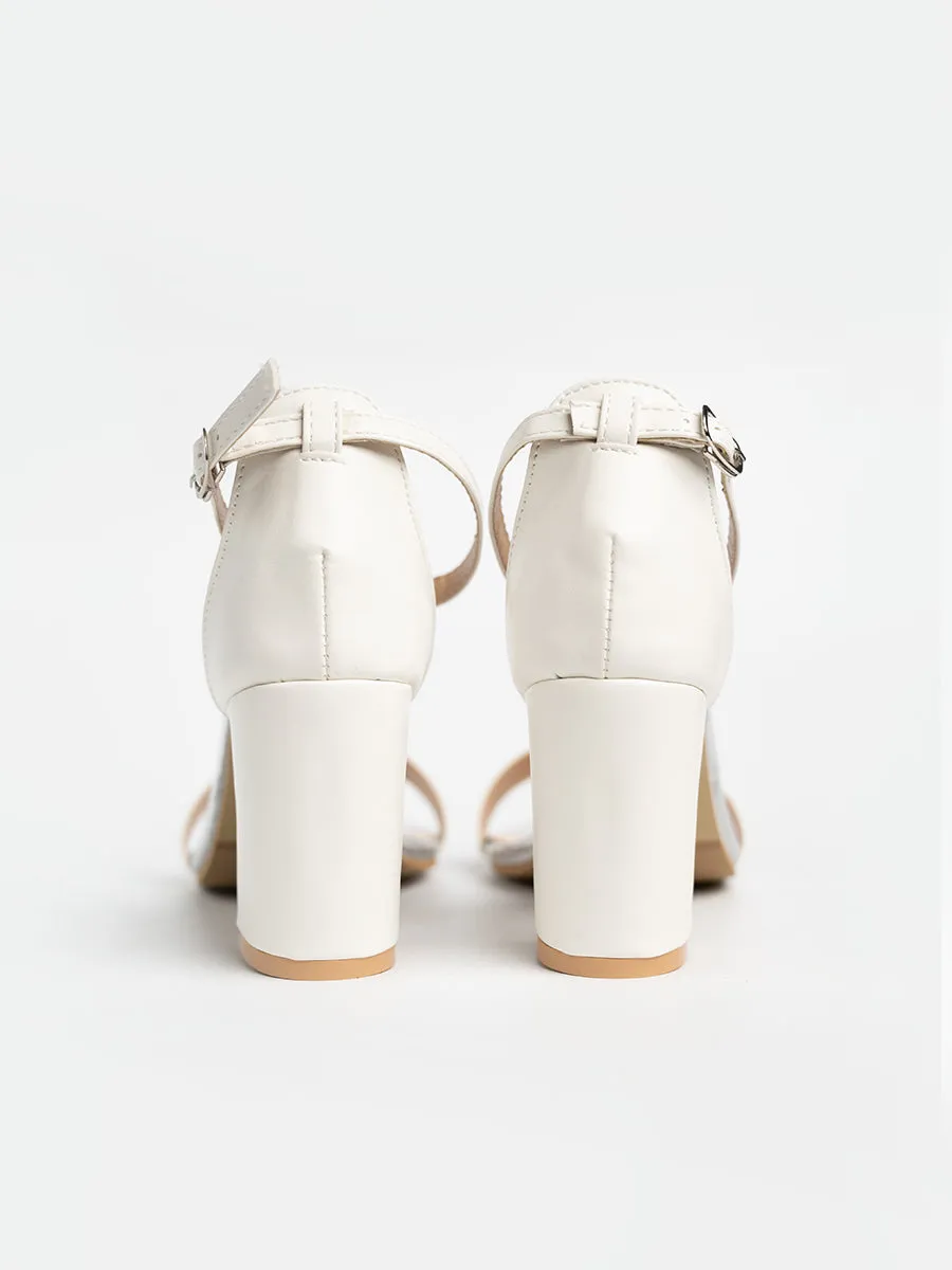 Maya PU Block Heels