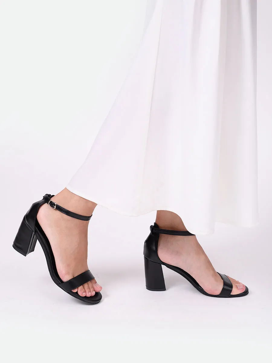 Maya PU Block Heels