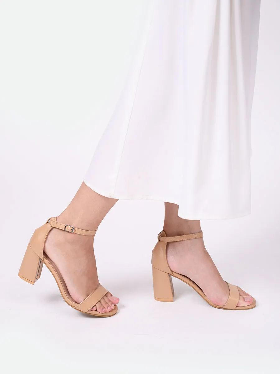 Maya PU Block Heels