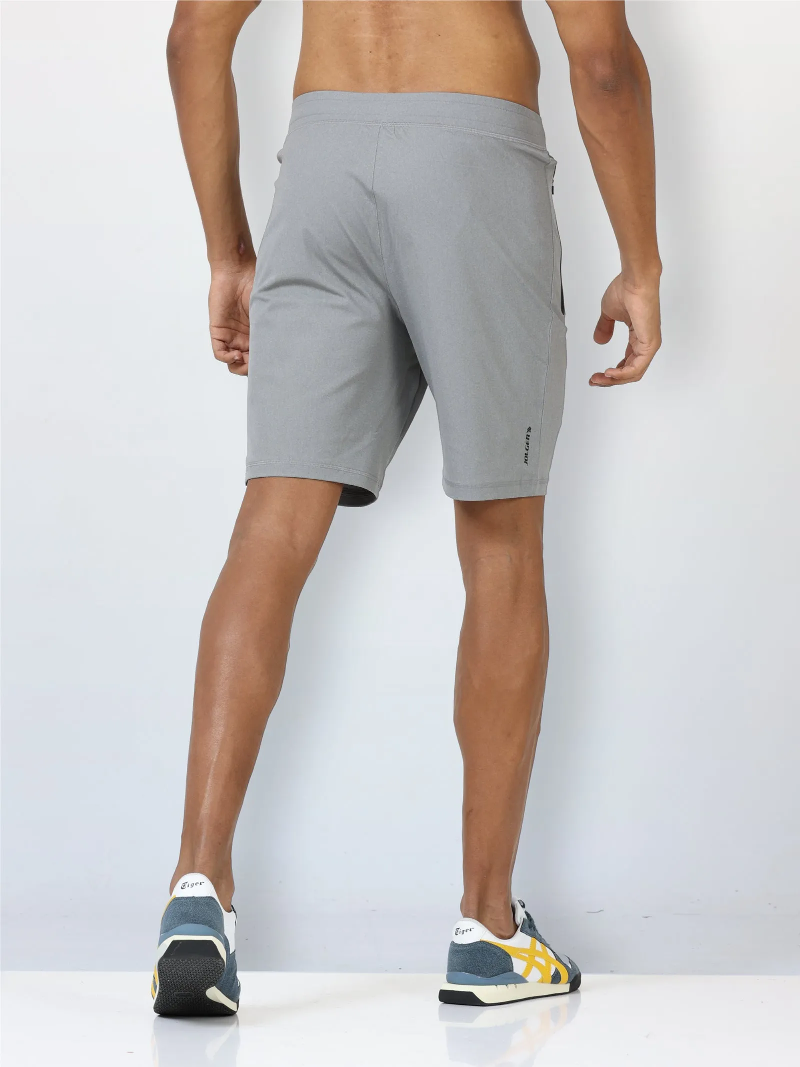 Men's Active Gym Shorts with Bonded  Zipper Pocket