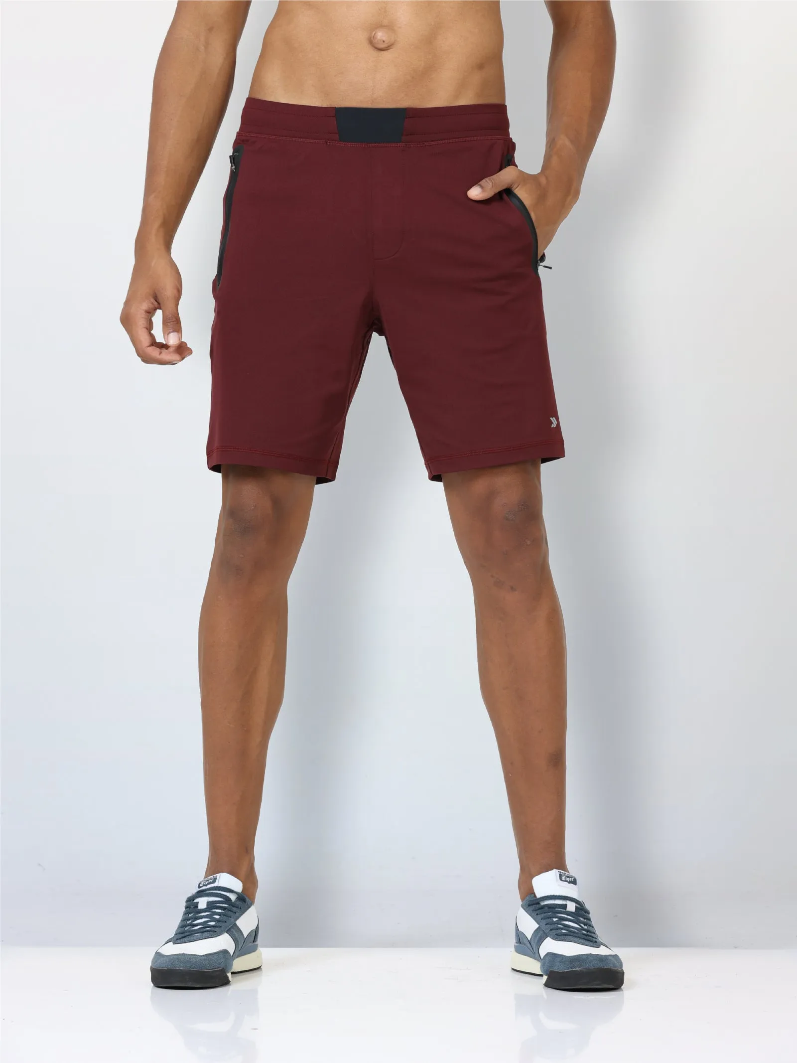 Men's Active Gym Shorts with Bonded  Zipper Pocket