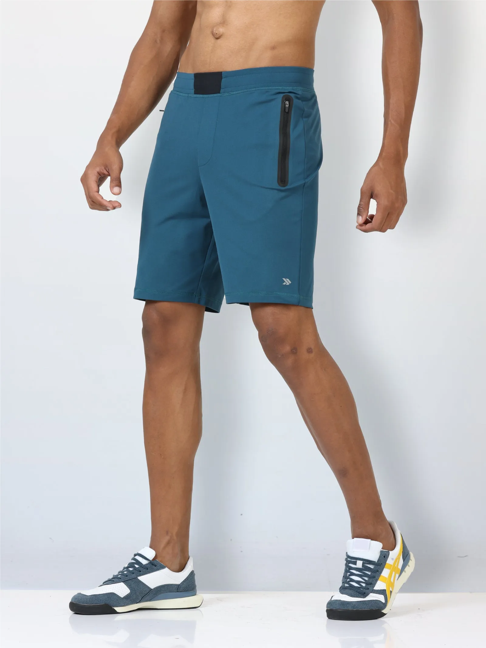 Men's Active Gym Shorts with Bonded  Zipper Pocket