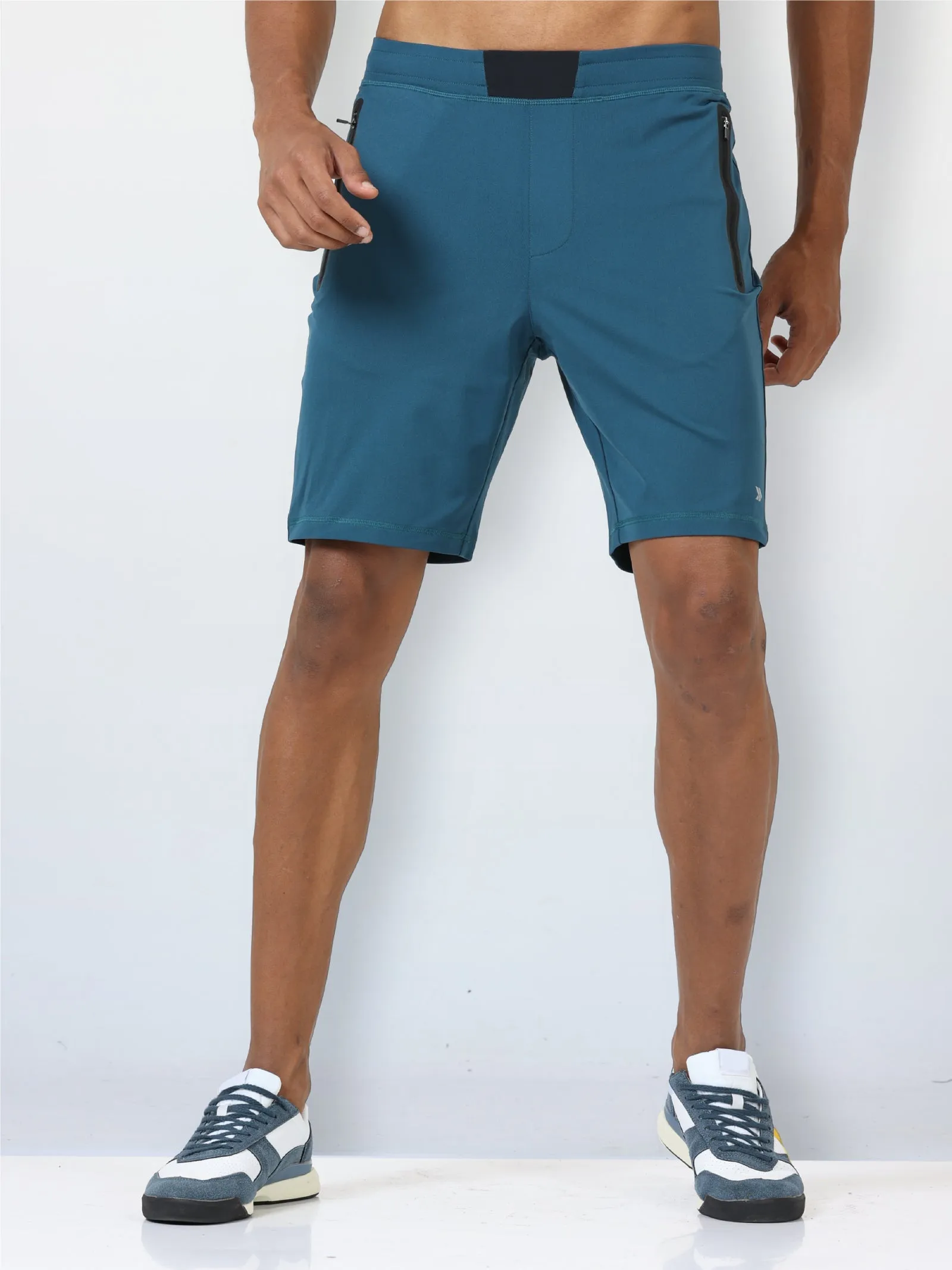 Men's Active Gym Shorts with Bonded  Zipper Pocket