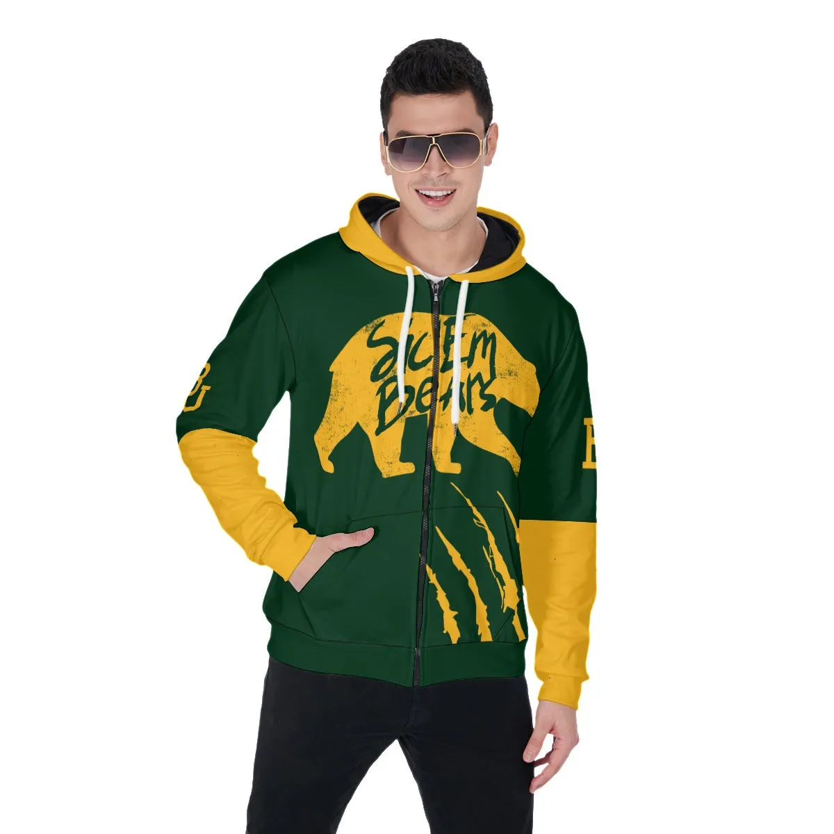 Men's Baylor Zip Up Hoodie