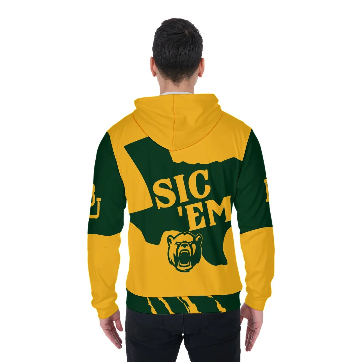 Men's Baylor Zip Up Hoodie