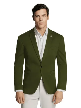 Men's Olive Trendy Slim Fit Sport Jacket/Blazer