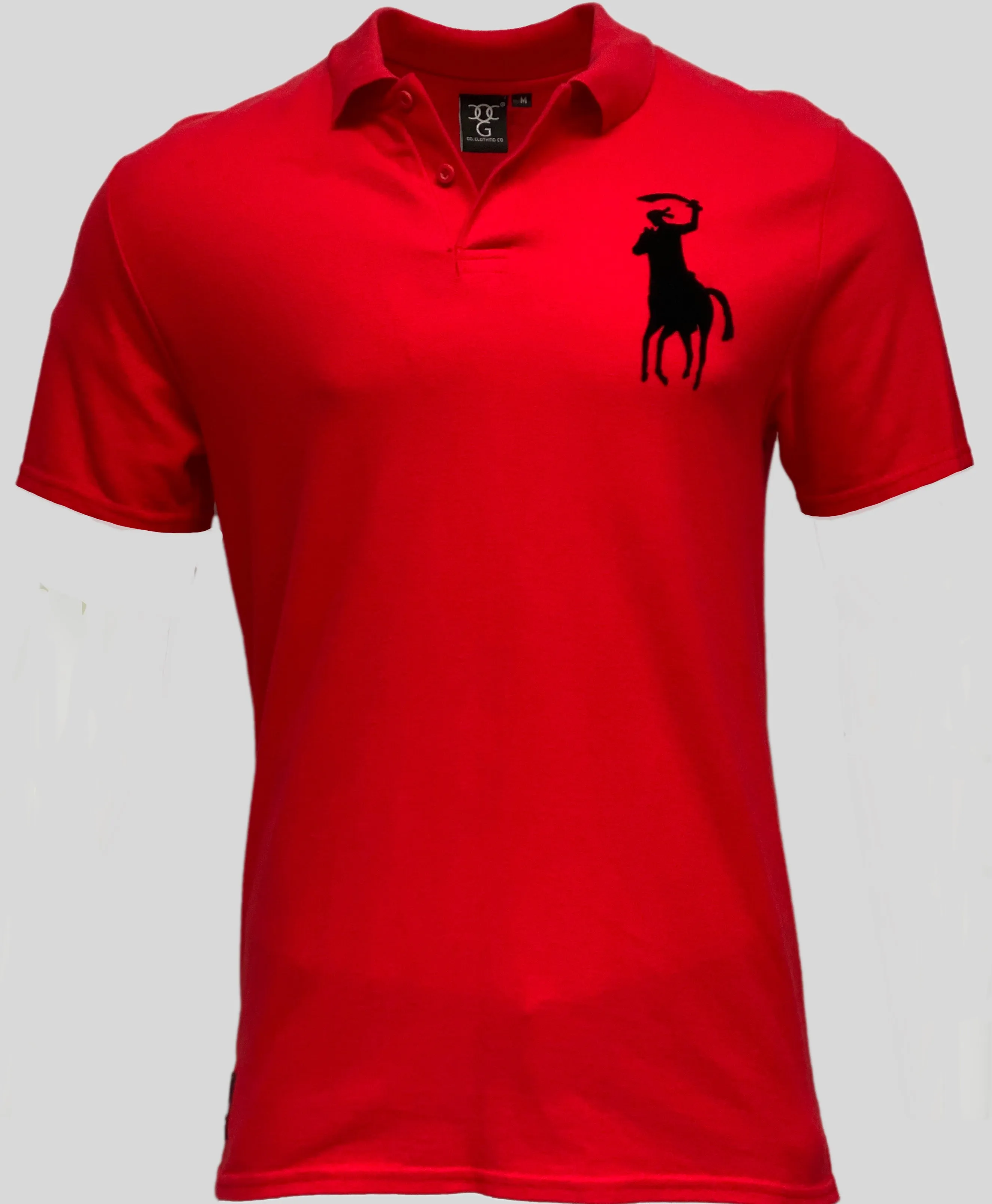 Men’s Omar Guevara Ralph Freedom Fighter RED polo shirt £27.99