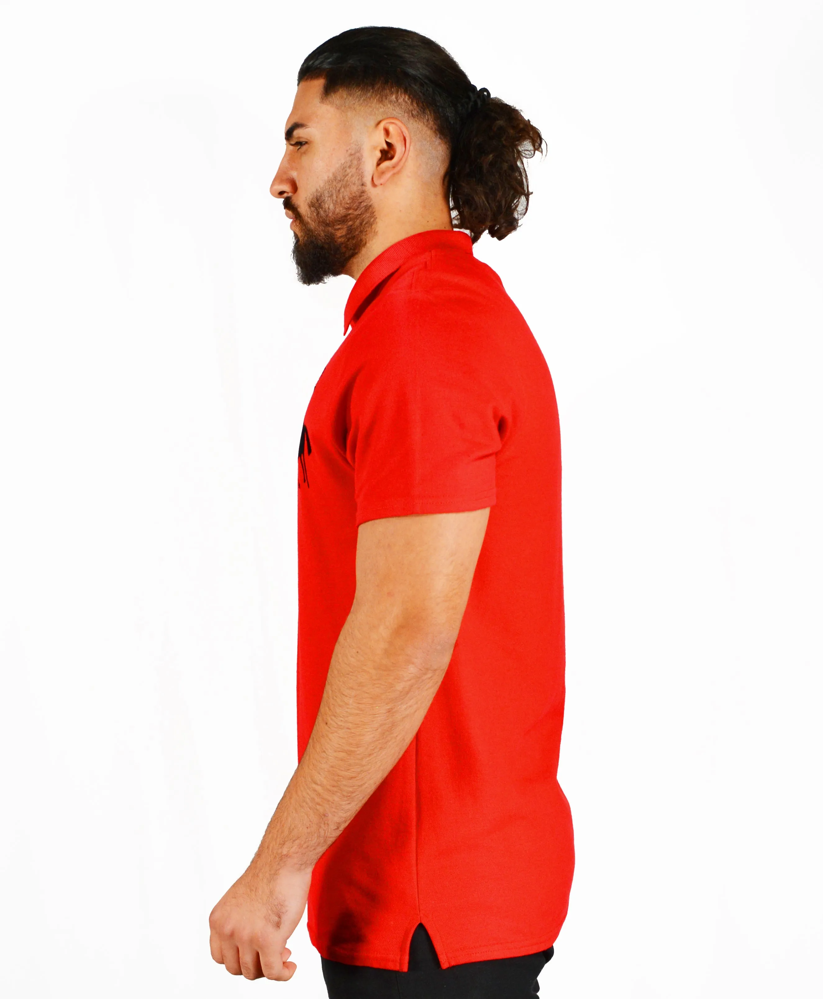 Men’s Omar Guevara Ralph Freedom Fighter RED polo shirt £27.99