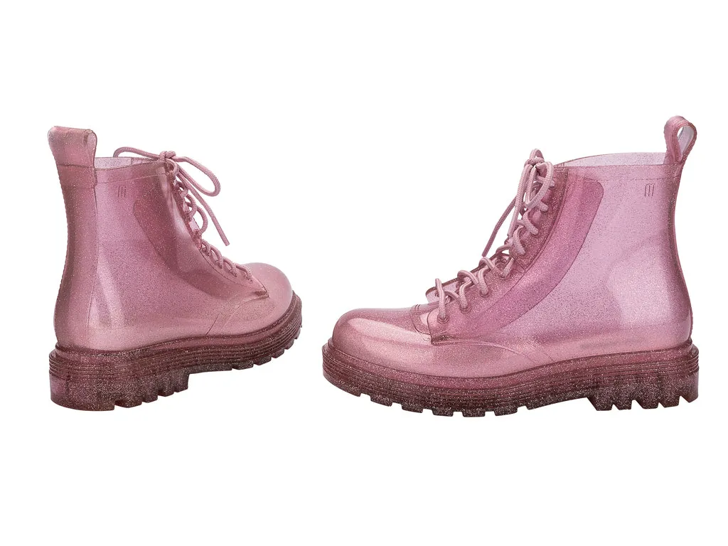 Mini Melissa Coturno GlItter Pink Boots For Kids