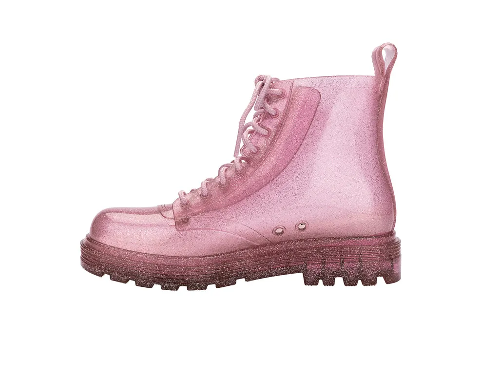 Mini Melissa Coturno GlItter Pink Boots For Kids