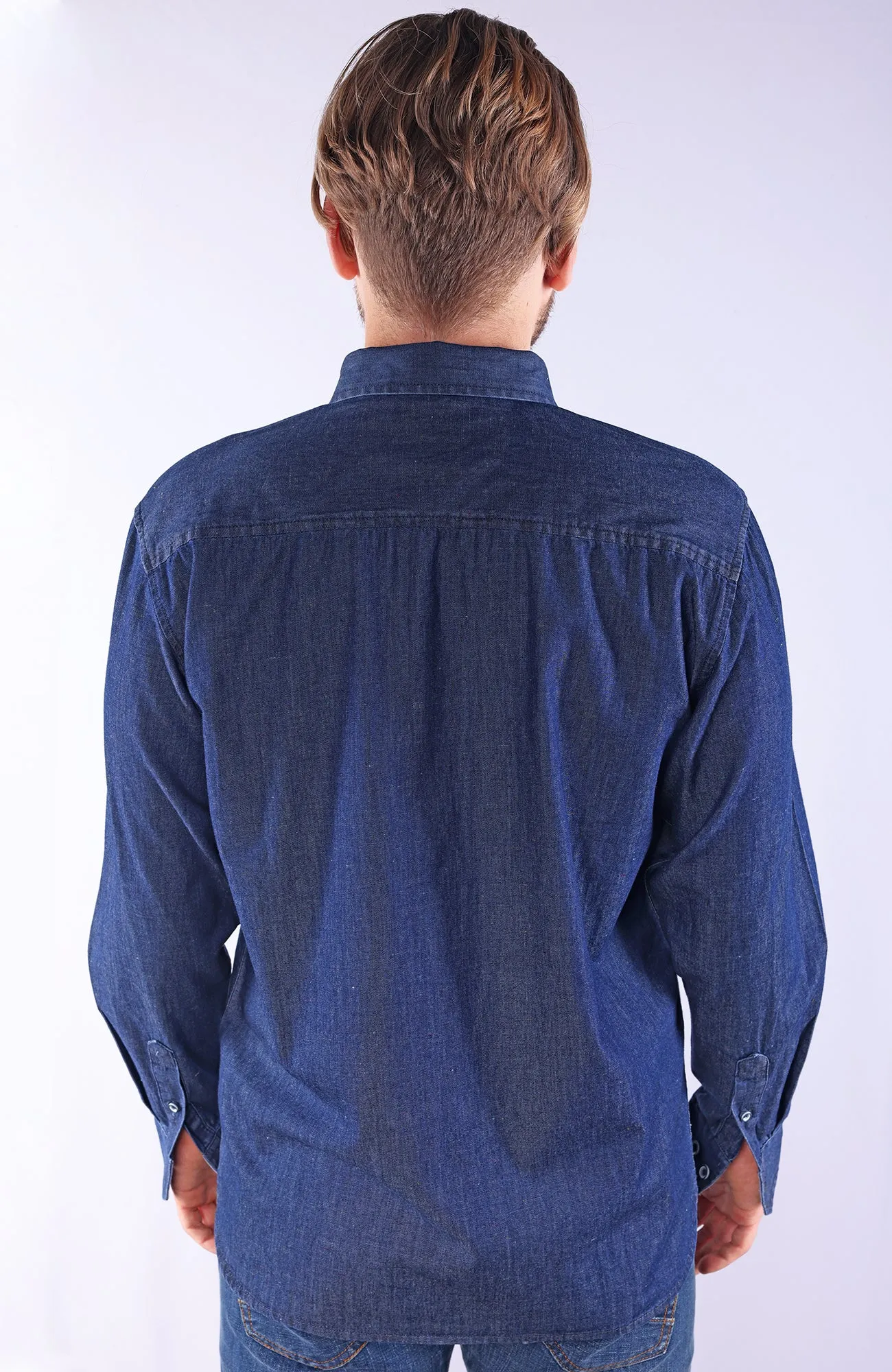 MITCHELL | 100% Cotton Slub Chambray Shirt