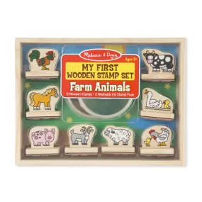 My First Wooden Stamp Set - Farm Animals