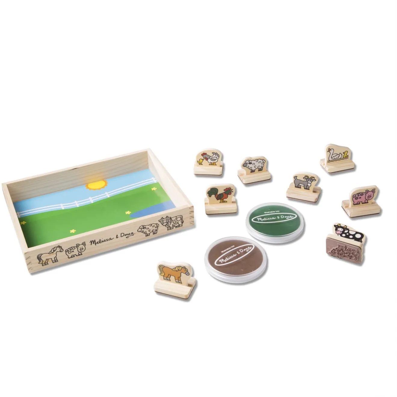 My First Wooden Stamp Set - Farm Animals