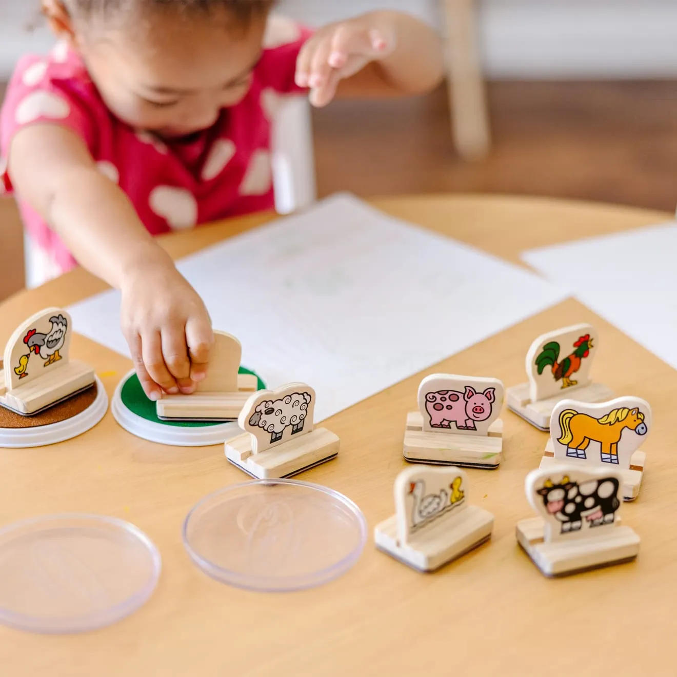 My First Wooden Stamp Set - Farm Animals