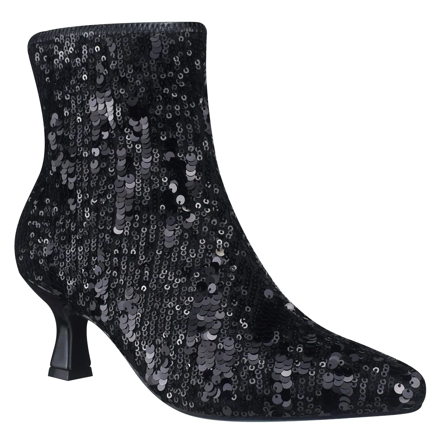 Nidia Sequin Stretch Ankle Bootie with Memory Foam