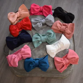 Nylon Stretch Head Bows (multi colors)