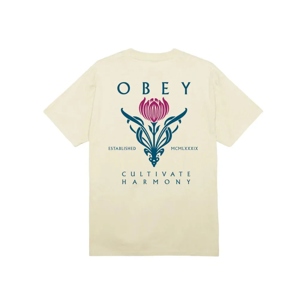 Obey Cultivate Harmony Tee Cream