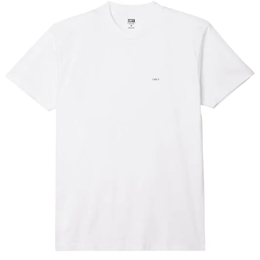 Obey Geometric Power Canvas Tee White