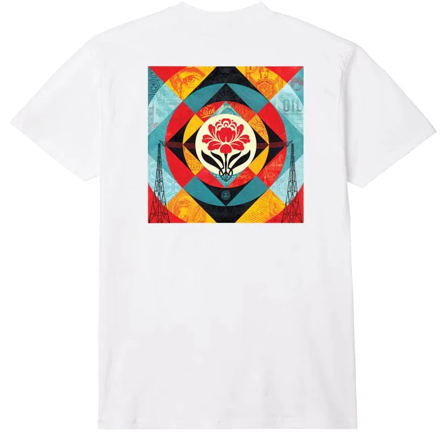 Obey Geometric Power Canvas Tee White