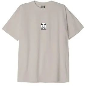 Obey Icon Heavyweight Tee Silver Grey