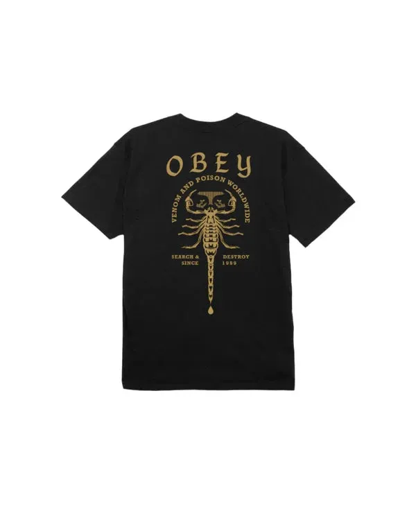 Obey Scorpion Tee Black