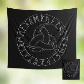 Odin's Triple Horn Wall Tapestry