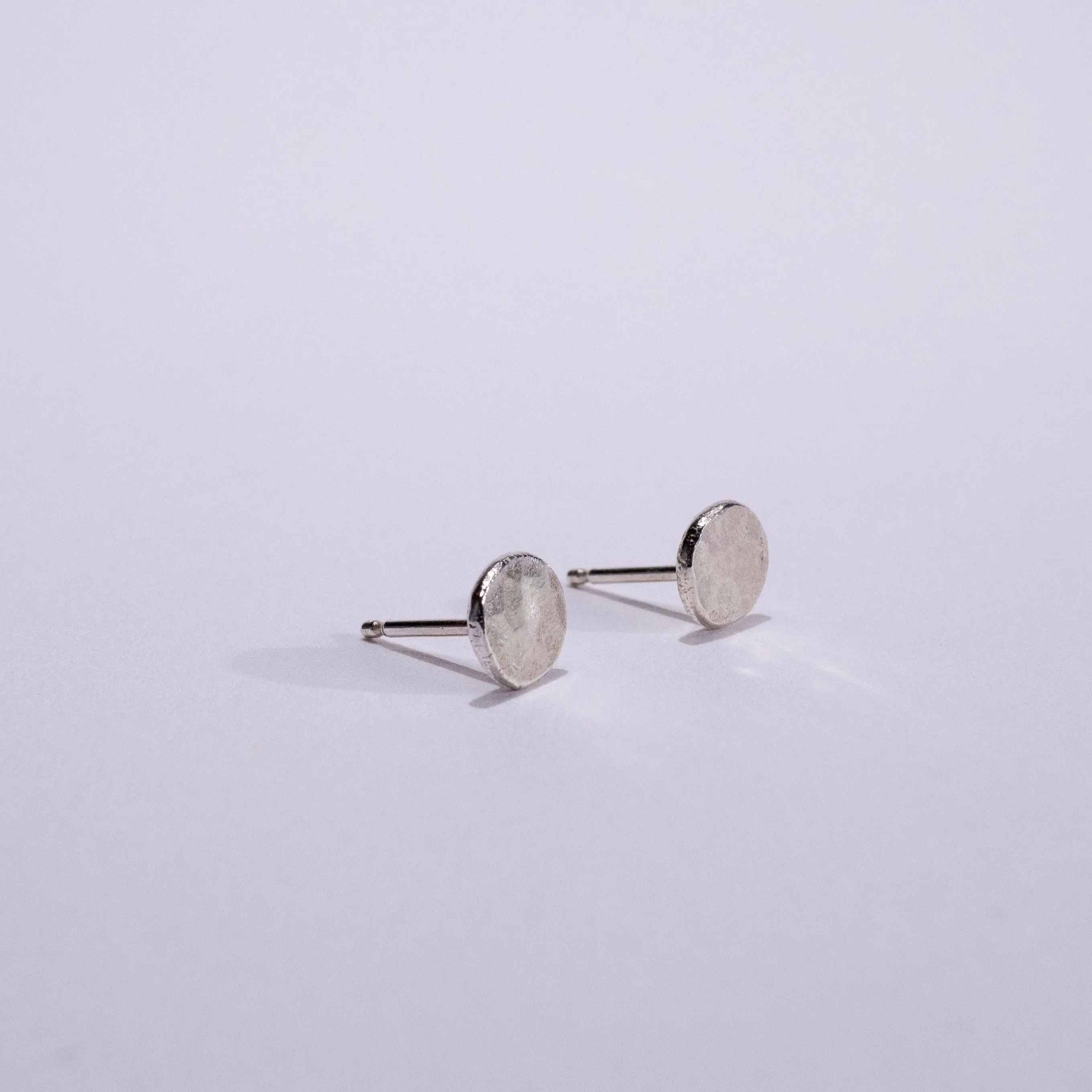 Pebble Stud Earrings in recycled Sterling Silver