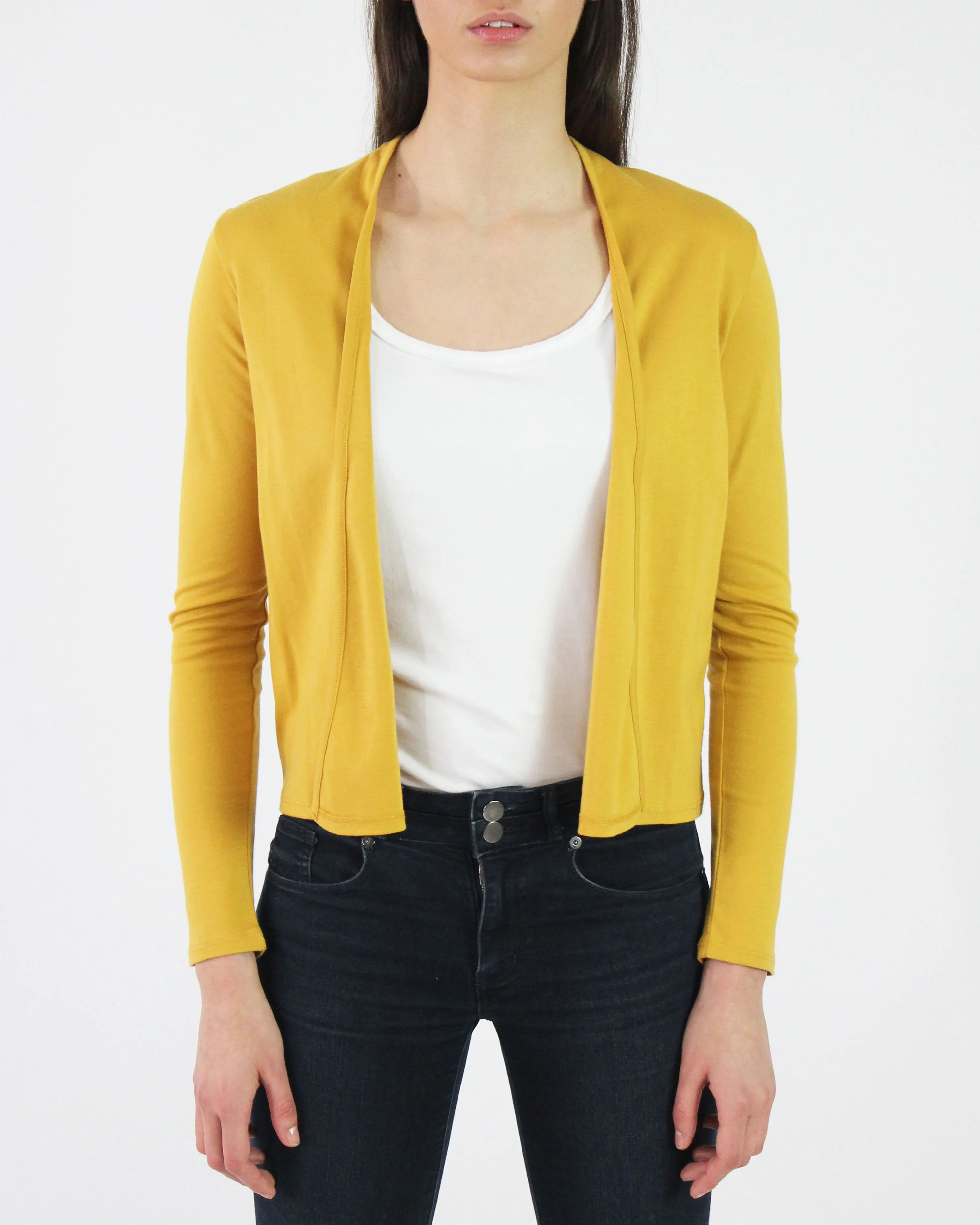 Pima Cotton Interlock Easy Cardigan