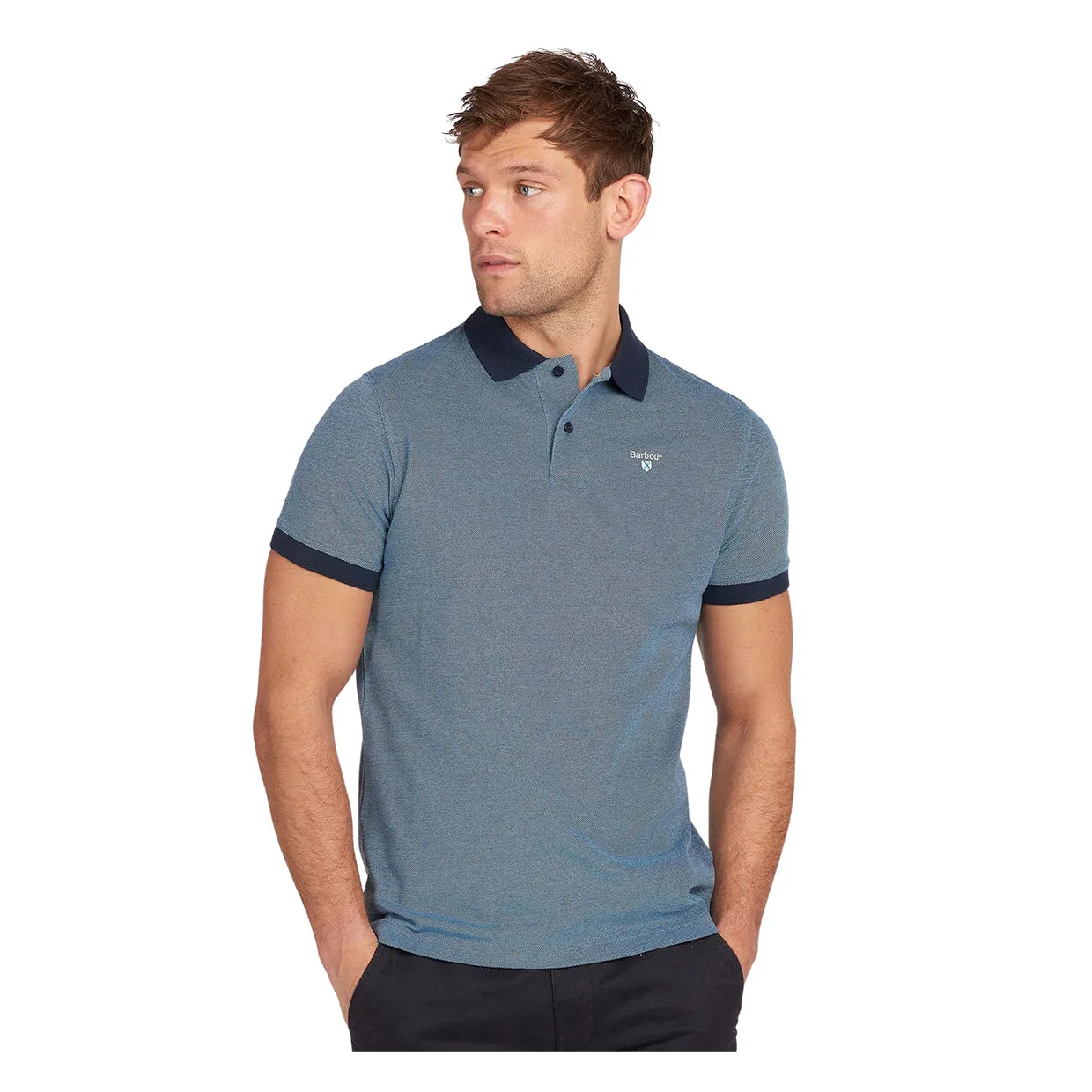 Polo Barbour Sports Polo Mix Azzurro / Blu Navy