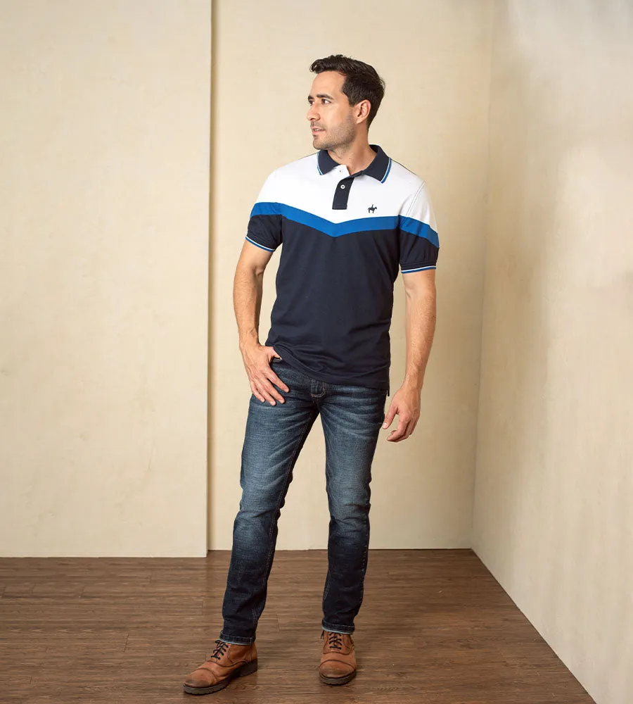 Polo Bloques Azul Navy Ref. 129010524