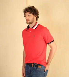 Polo Contraste Color Coral Ref. 130160624