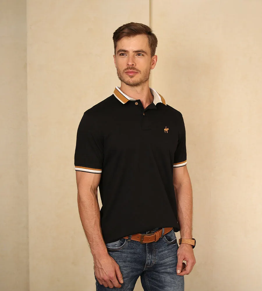 Polo Contraste Color negro Ref. 130020524