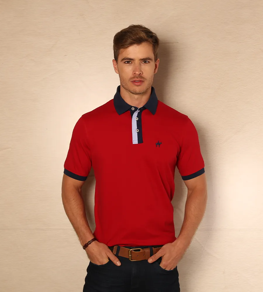 Polo Contraste Rojo Ref. 130371223