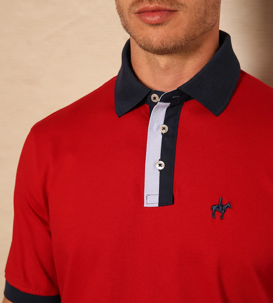 Polo Contraste Rojo Ref. 130371223