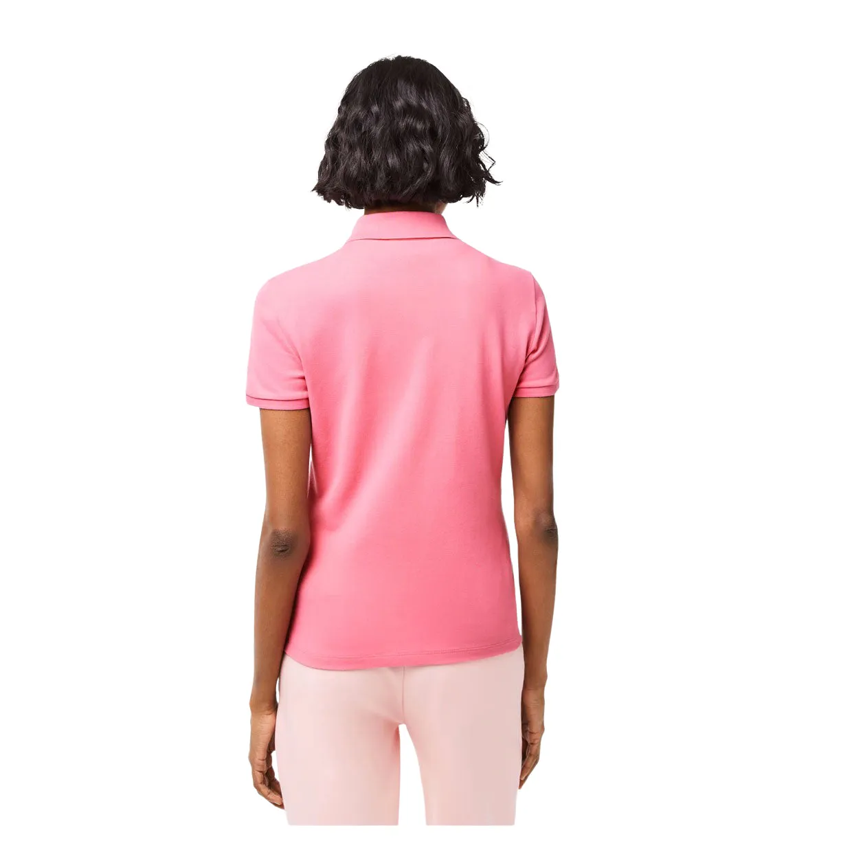 Polo Donna Lacoste Slim Fit Stretch Rosa