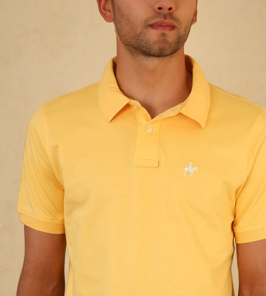 Polo Fondo Entero Amarillo Cremoso Ref. 101030624