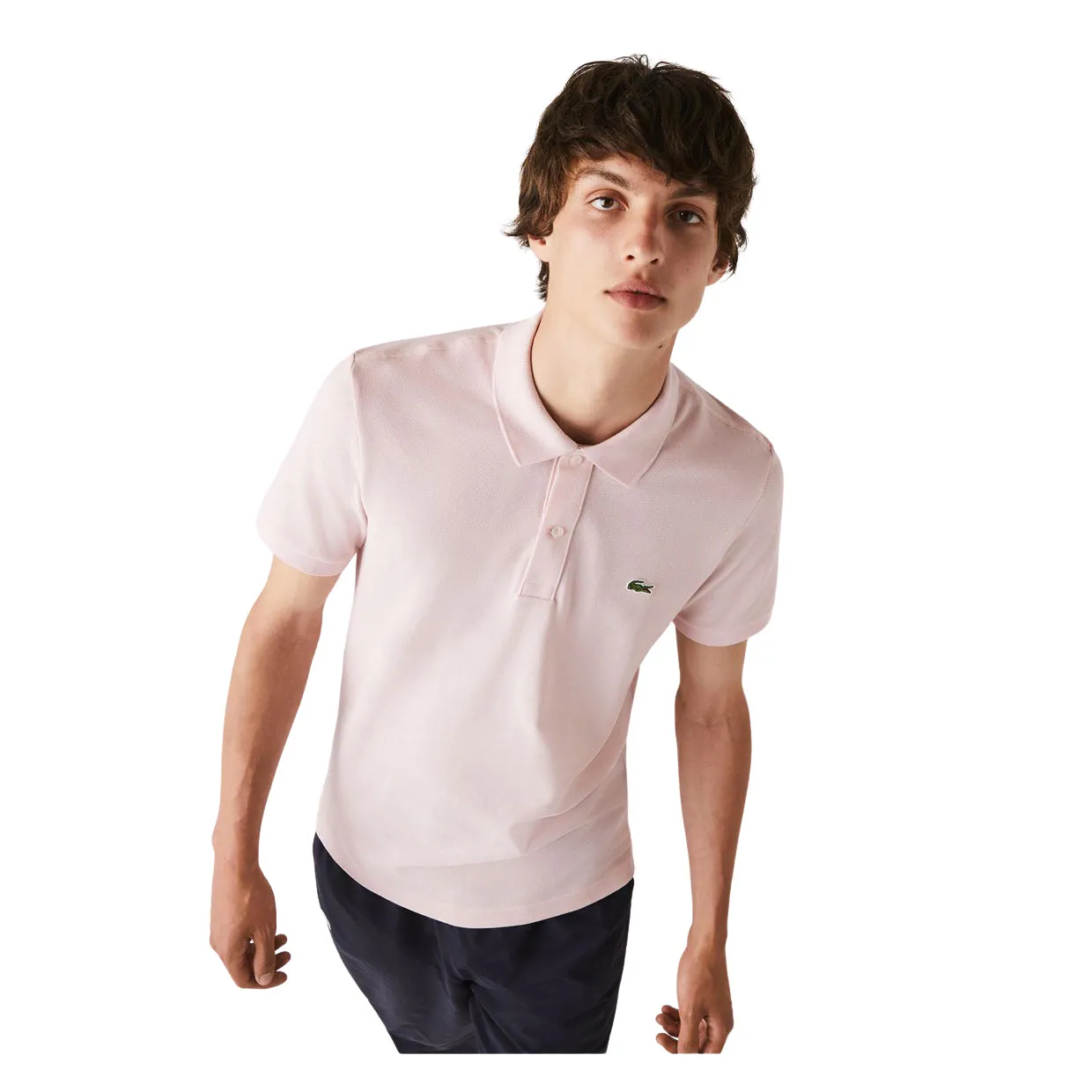 Polo Lacoste Slim Fit Rosa Chiaro