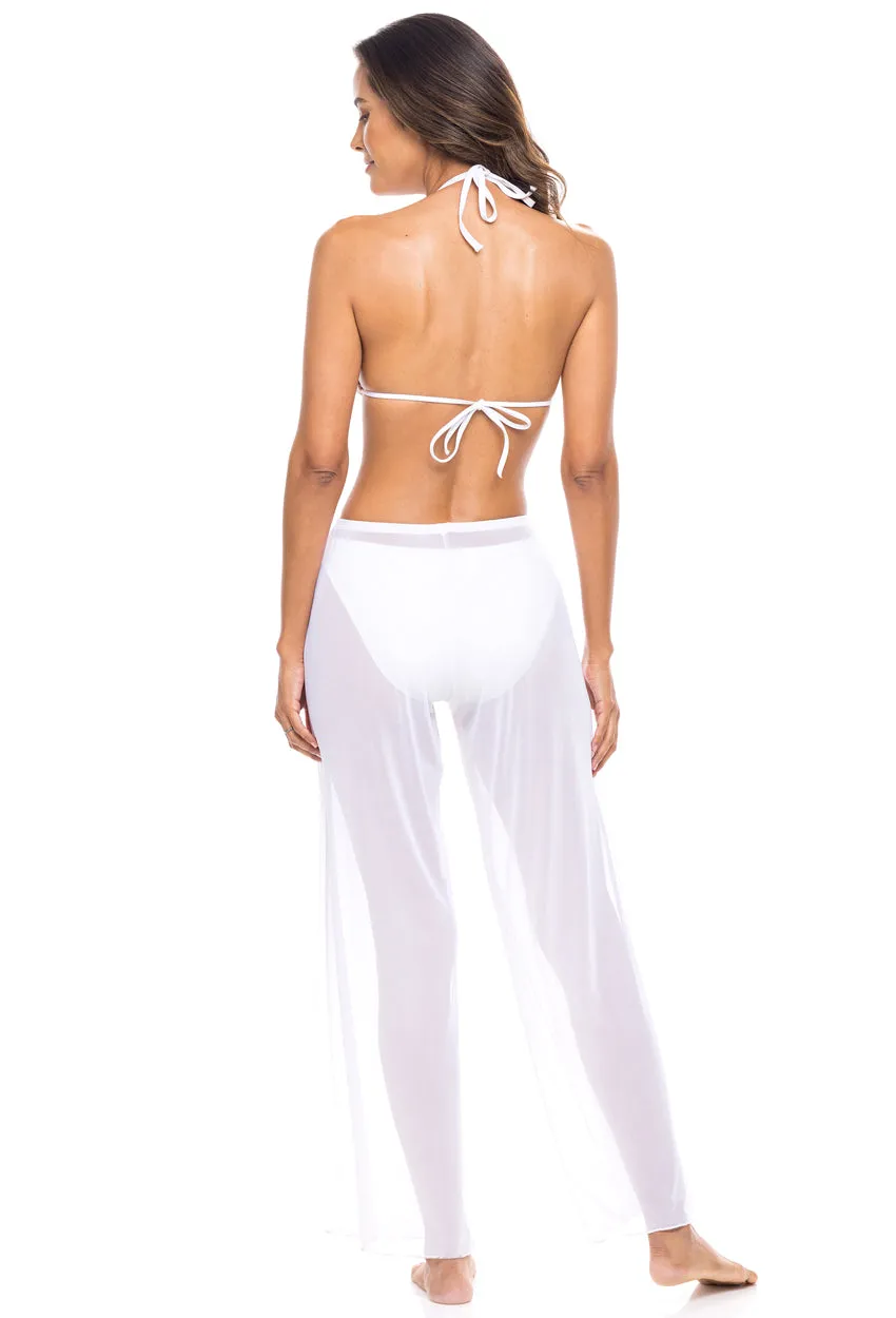 PULL ON PANT WITH MOCK DRAWSTRING - POWER MESH