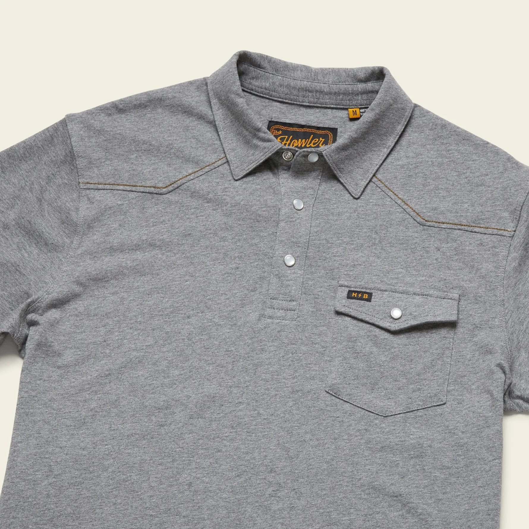 Ranchero Polo - Deep Grey Heather