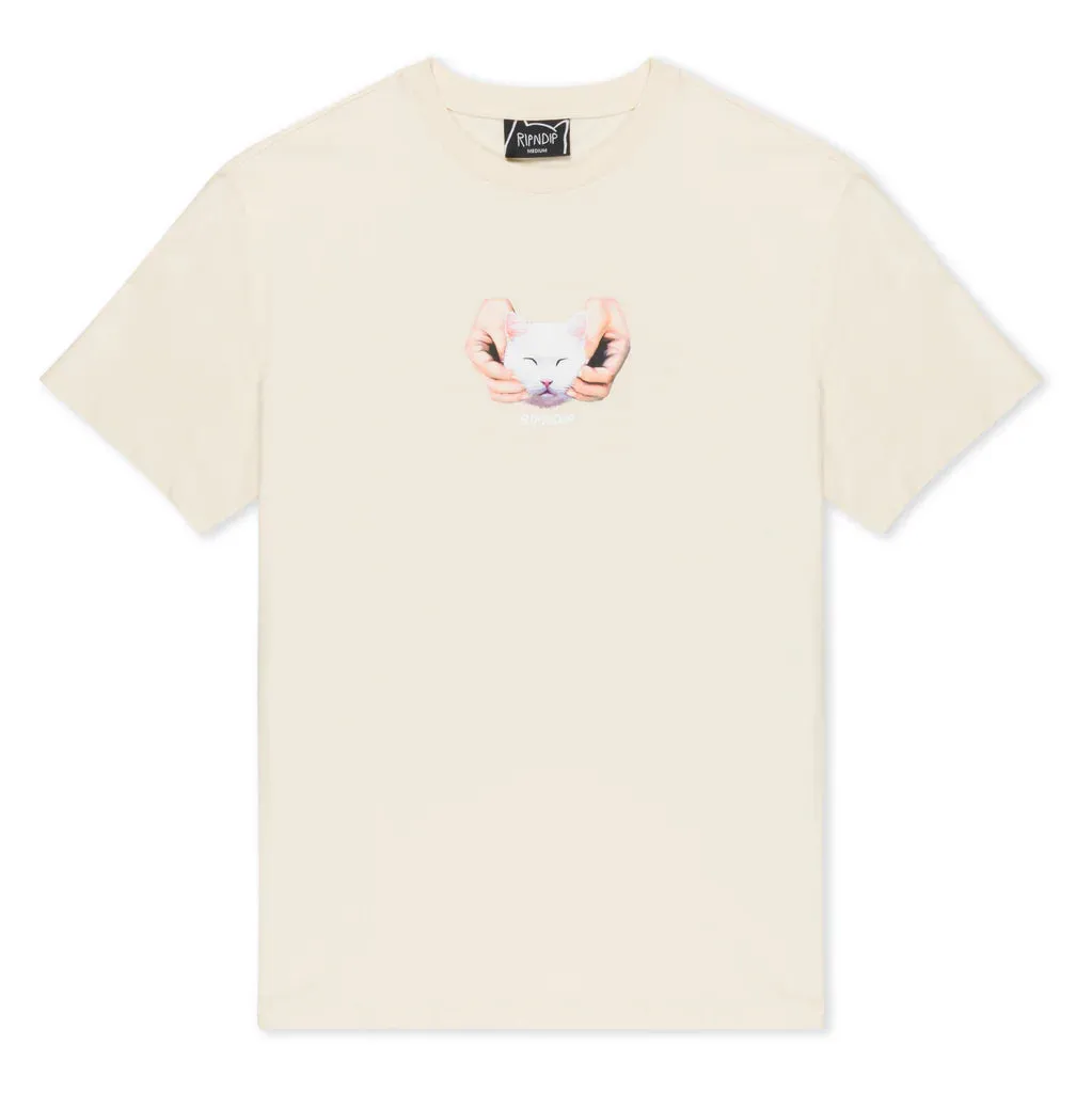 Ripndip T-Shirt Happy Kitty Natural