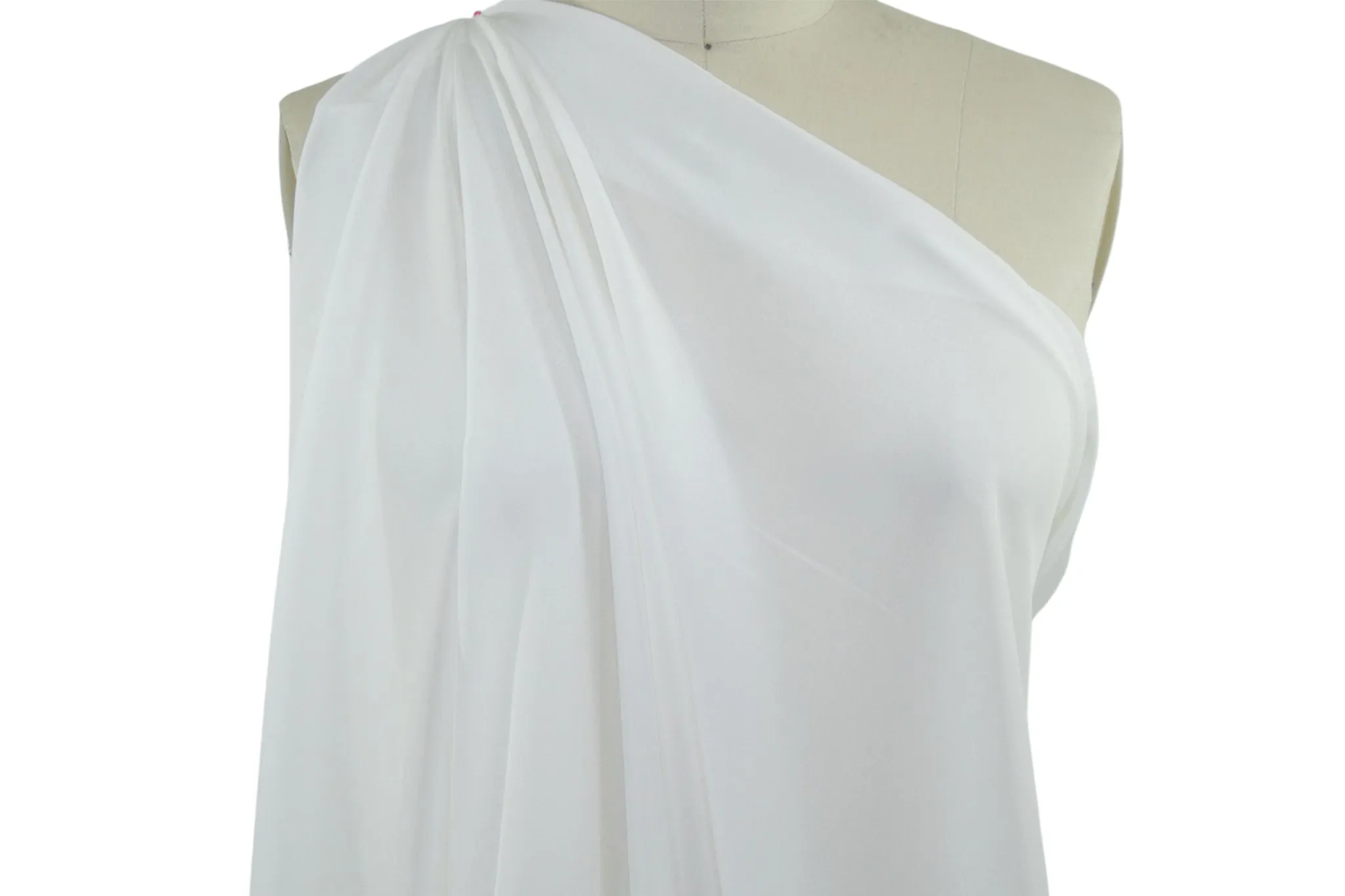 R@ndi R@hm Stretch Silk Crepe de Chine - Silk White