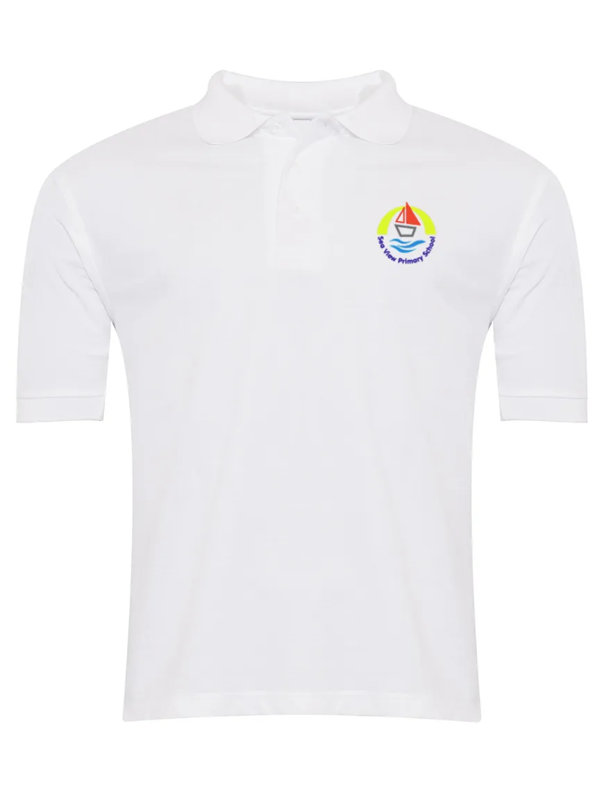 Sea View Primary School White Polo