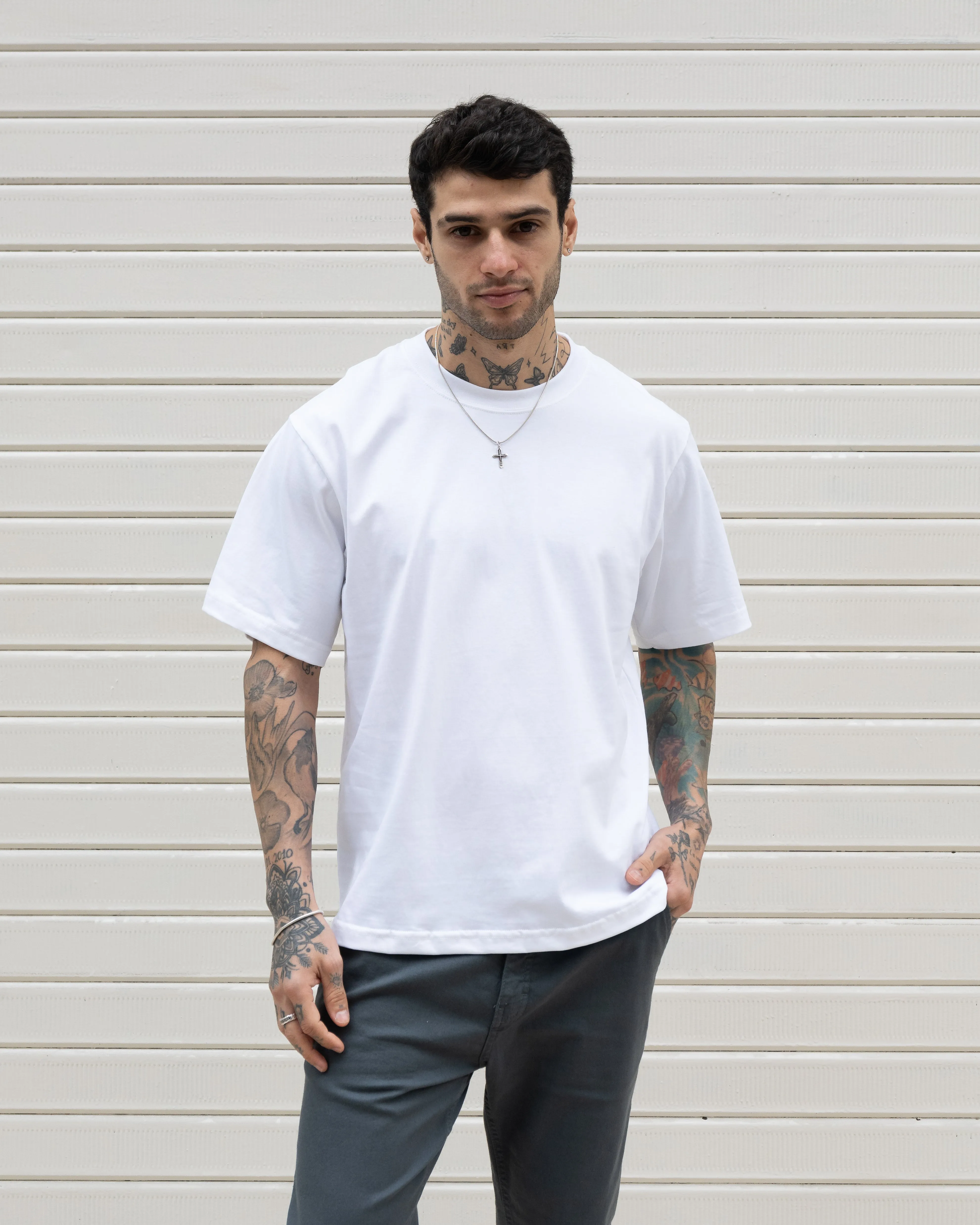 Semi Boxy Tee 20/1 - Blanco