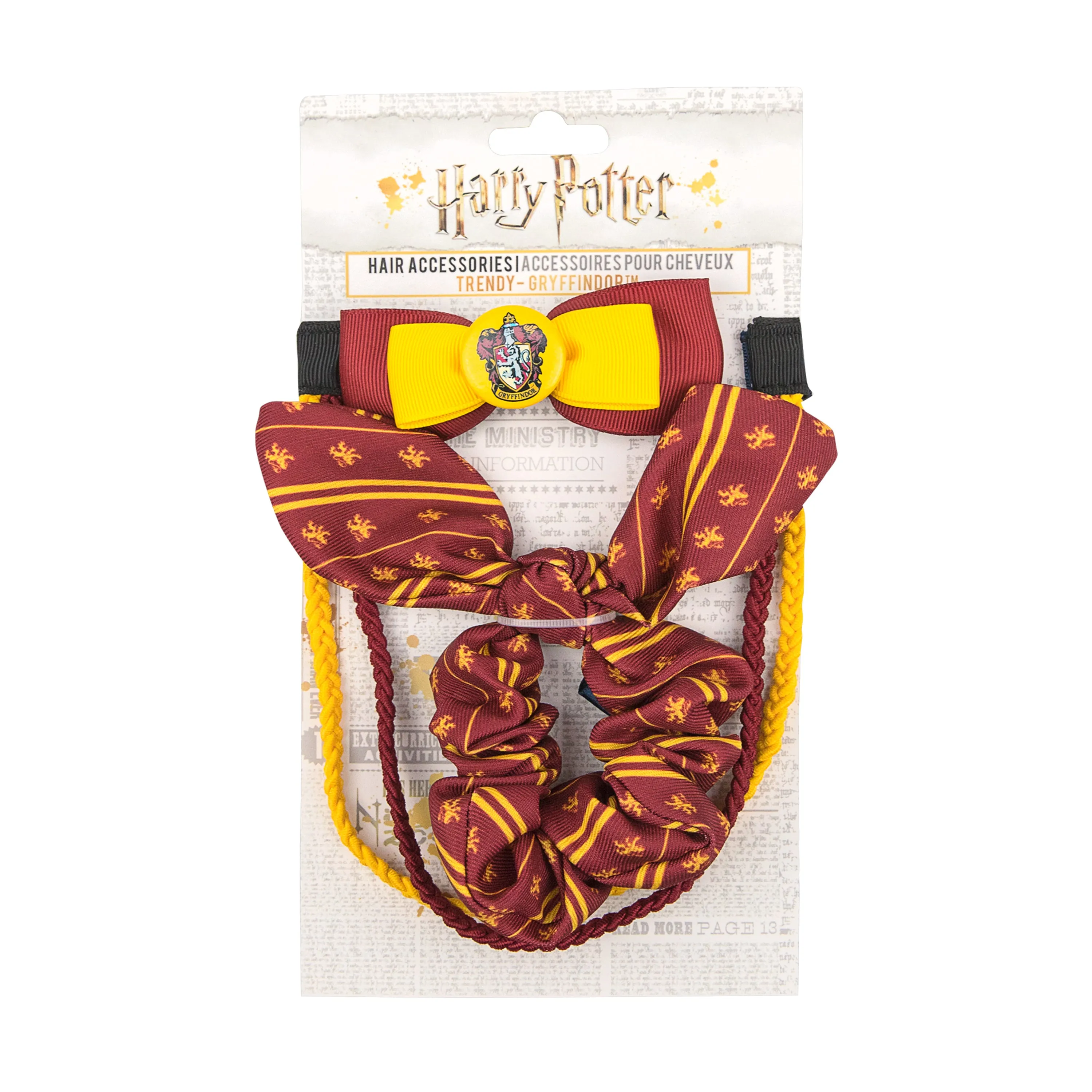 *Set of 3 Trendy Gryffindor Hair Accessories