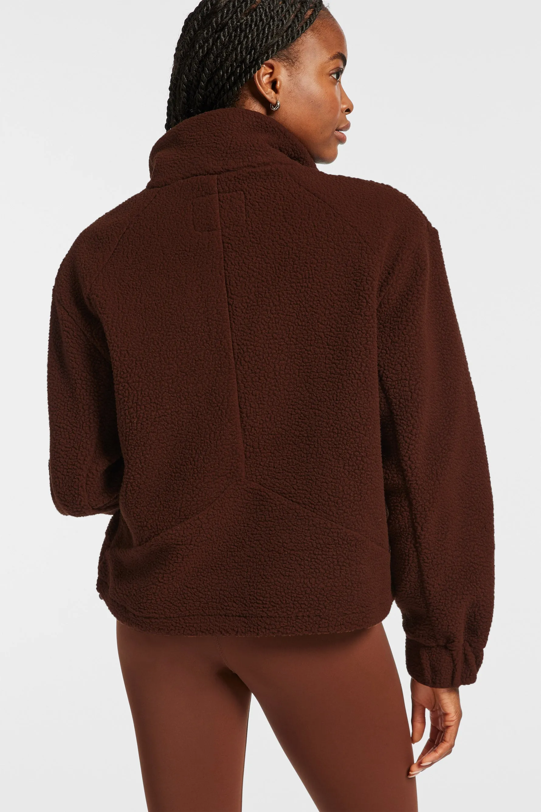 Sherpa Pullover - Downtown Brown