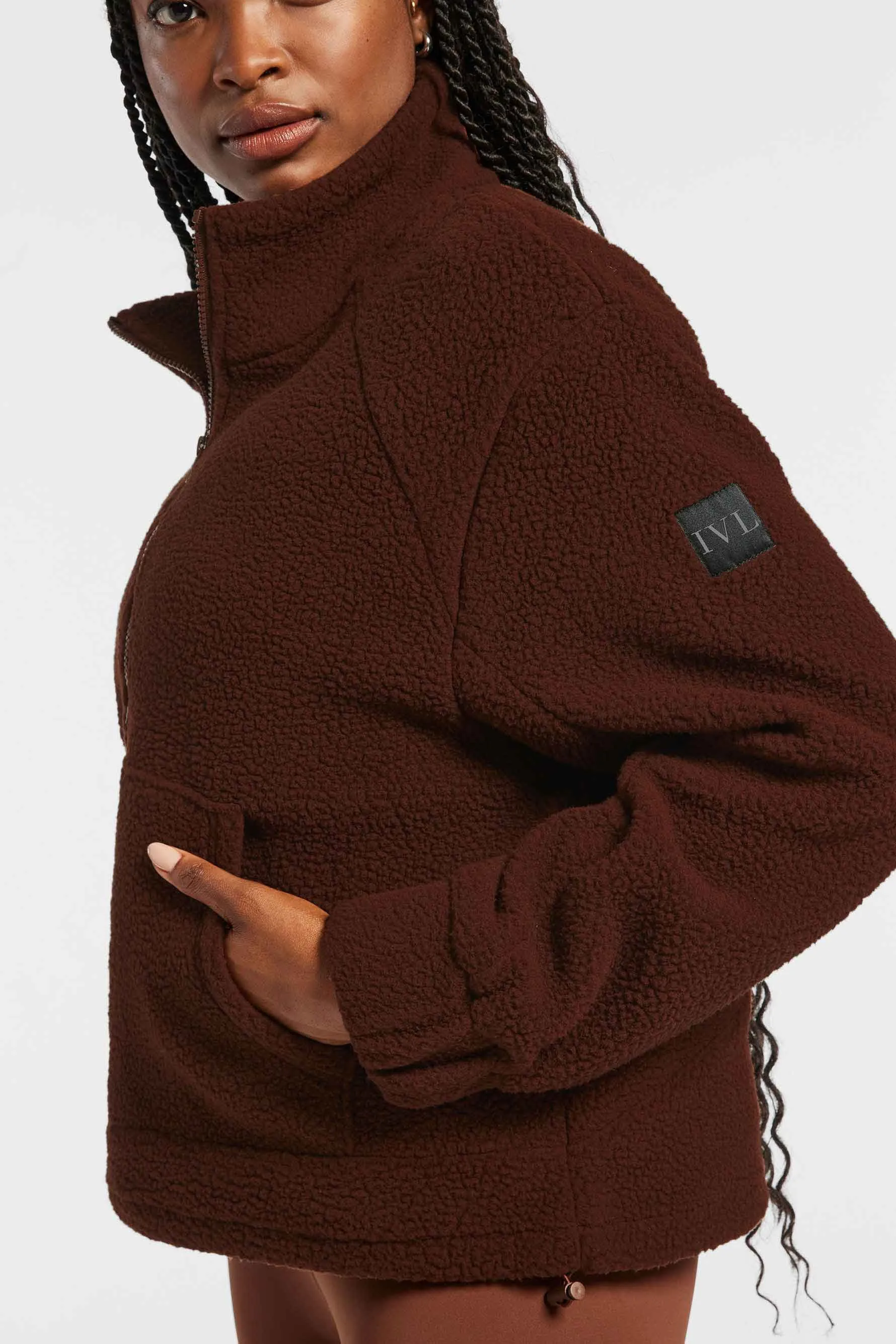 Sherpa Pullover - Downtown Brown