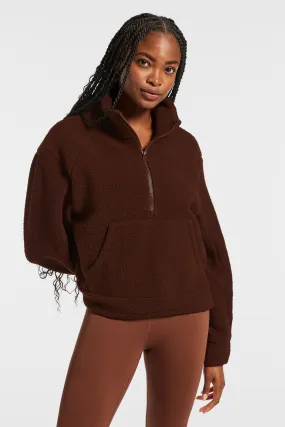 Sherpa Pullover - Downtown Brown